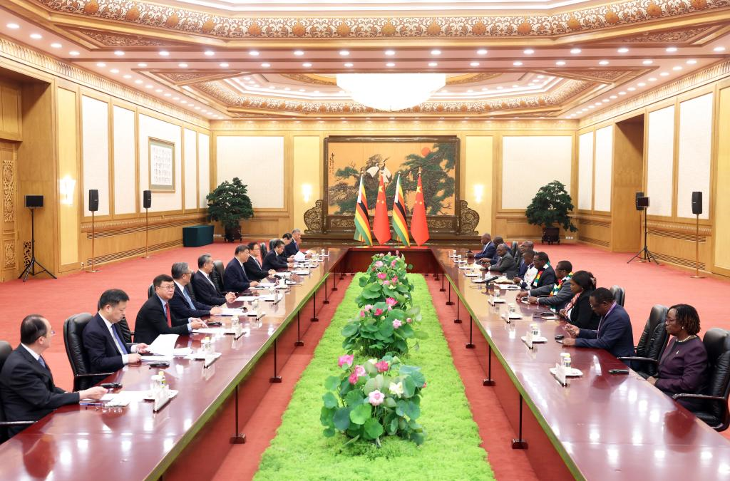 Chinese President Xi Jinping meets with Slovak Prime Minister Robert Fico at the Great Hall of the People in Beijing, capital of China, Sept. 4, 2025. Fico is in China to attend commemorations marking the 80th anniversary of the victory in the Chinese People's War of Resistance against Japanese Aggression and the World Anti-Fascist War. (Xinhua/Li Xiang)